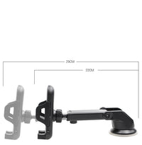 HKM-471763 Carbon Fiber Texture Suction Cup Phone Holder for Cars and Desktops