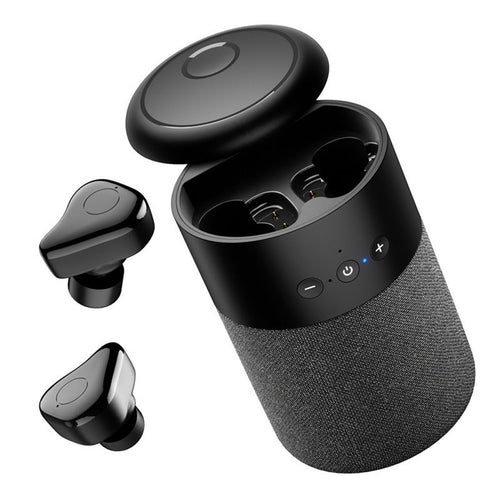 HKM-471763 Portable Bluetooth Speaker Headset with 6 Hours Playtime, 10m Range, and Built-in Lithium Battery