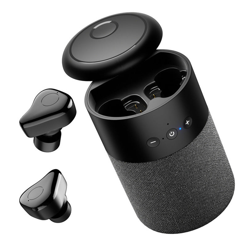 HKM-471763 Portable Bluetooth Speaker Headset with 6 Hours Playtime, 10m Range, and Built-in Lithium Battery