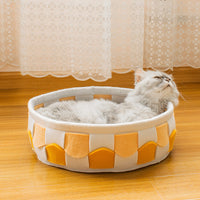 HKM-4717885 Felt Cat Litter Universal Non-Stick Pet Bed in Round and Square Styles