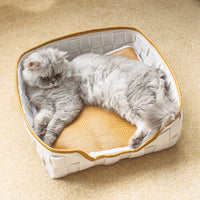 HKM-4717885 Felt Cat Litter Universal Non-Stick Pet Bed in Round and Square Styles