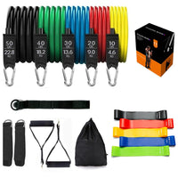 HKM-472083 Latex Resistance Training Bands for Stretching and Yoga Workouts