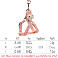 HKM-4721085 Small Dog Harness with Quick Release Nylon Straps and Anti-Pull Leash for Pets