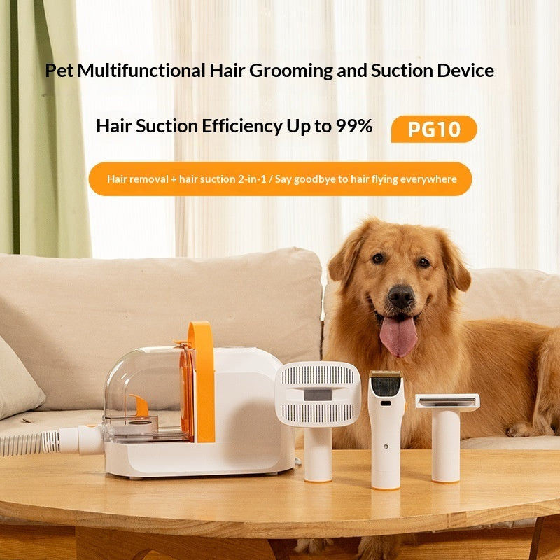 HKM-4721469 Electric Hair Clipper with Built-in Hair Suction for Effortless Pet Grooming