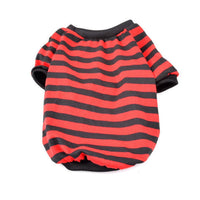 HKM-4721981 Casual Striped Round Neck Pet T-Shirt - Warm and Comfortable Dog Clothing