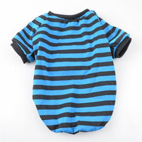 HKM-4721981 Casual Striped Round Neck Pet T-Shirt - Warm and Comfortable Dog Clothing