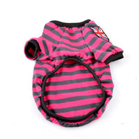 HKM-4721981 Casual Striped Round Neck Pet T-Shirt - Warm and Comfortable Dog Clothing