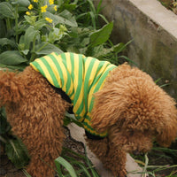 HKM-4721981 Casual Striped Round Neck Pet T-Shirt - Warm and Comfortable Dog Clothing