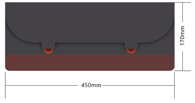 HKM-472275 Felt PU Keyboard Storage Case - Compatible with 40%, 60%, 65%, 80%, and 100% Keyboards