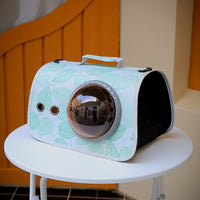 HKM-4723261 Portable Transparent Pet Bag for Cats, Medium Nylon Cat Cage with Cartoon Patterns