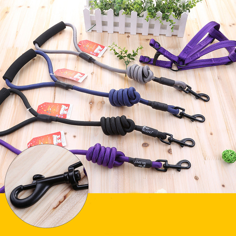 HKM-4723389 Durable Scalable Nylon Leash for Small to Medium Dogs - Available in Multiple Colors