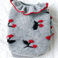 HKM-4724157 Pomeranian Small Puppy Two-Legged Spring & Autumn Clothes in Gray and White