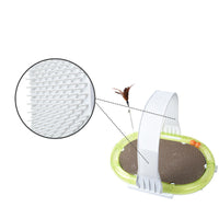 HKM-4724413 Multifunctional 4-in-1 Pet Toy with Cowhide, Plastic, Corrugated Paper, and Feather - 60x40x35cm