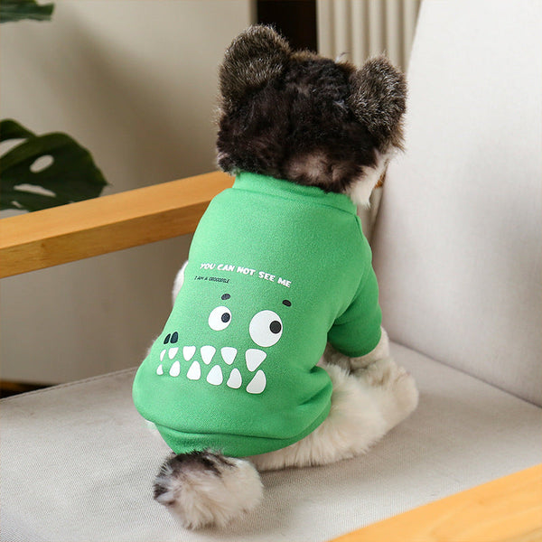HKM-4724669 Warm and Stylish Dog Clothing in Vibrant Colors – Features Polyester Material and Fun Animal Prints