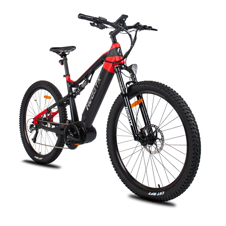 HKM-472531 27.5 Inch Electric Mountain Bike for Adults with 9-Speed Gears and 48V Lithium Battery