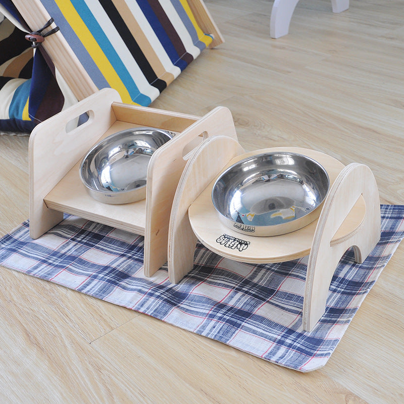 HKM-4725565 Stainless Steel Non-Slip Pet Dining Table for Comfortable Feeding
