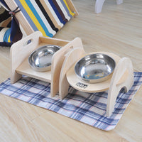 HKM-4725565 Stainless Steel Non-Slip Pet Dining Table for Comfortable Feeding