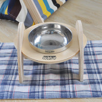 HKM-4725565 Stainless Steel Non-Slip Pet Dining Table for Comfortable Feeding