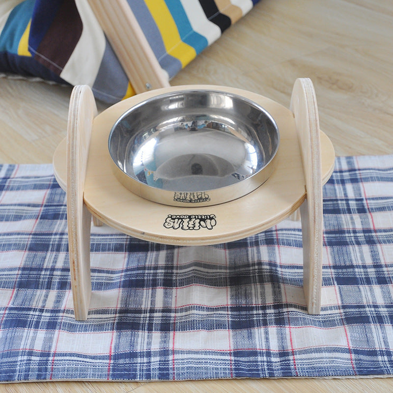 HKM-4725565 Stainless Steel Non-Slip Pet Dining Table for Comfortable Feeding
