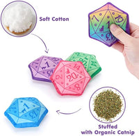 HKM-4726845 Catnip Dice Toy for Interactive Play, Soft Plush Teething Chew for Cats and Kittens, Ideal Gift for Cat Lovers