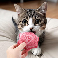 HKM-4726845 Catnip Dice Toy for Interactive Play, Soft Plush Teething Chew for Cats and Kittens, Ideal Gift for Cat Lovers