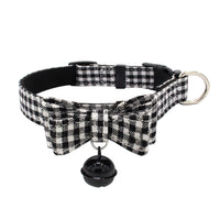 HKM-4727357 Comfortable Bow Collar with Soft Suede Microfiber Backing for Pets - Adjustable Sizes XS to L