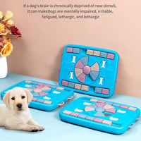 HKM-4730173 Interactive Pet Food Dispenser for Dogs - Educational Slow Feeding Toy with Four Handles and Anti-Skid Base