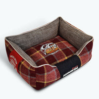 HKM-4730813 Cozy Pet Cushion Mat in Red, Blue, and Green Plaid for Dogs - Available in Small, Medium, and Large