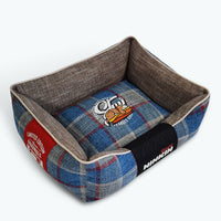HKM-4730813 Cozy Pet Cushion Mat in Red, Blue, and Green Plaid for Dogs - Available in Small, Medium, and Large