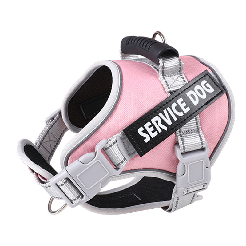HKM-4731197 Adjustable Explosion-Proof Dog Chest Strap with Leash in Multiple Colors