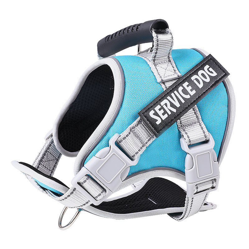 HKM-4731197 Adjustable Explosion-Proof Dog Chest Strap with Leash in Multiple Colors