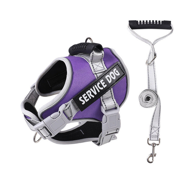 HKM-4731197 Adjustable Explosion-Proof Dog Chest Strap with Leash in Multiple Colors