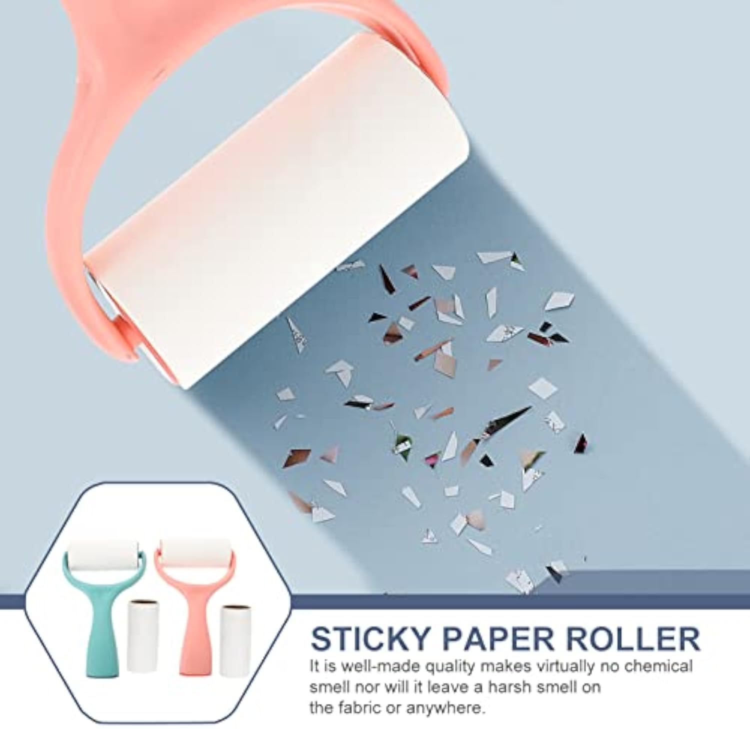 HKM-4732605 Refillable Lint Roller and Fuzz Remover for Effortless Pet Hair and Lint Removal on Fabrics and Furniture