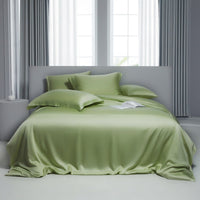 HKM-473363 Lyocell Solid Color Tencel Bed Sheet and Duvet Cover Set in Various Sizes