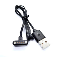 HKM-473427 Universal Magnetic Charging Cable for Smart Phone Watches - Practical Black Design