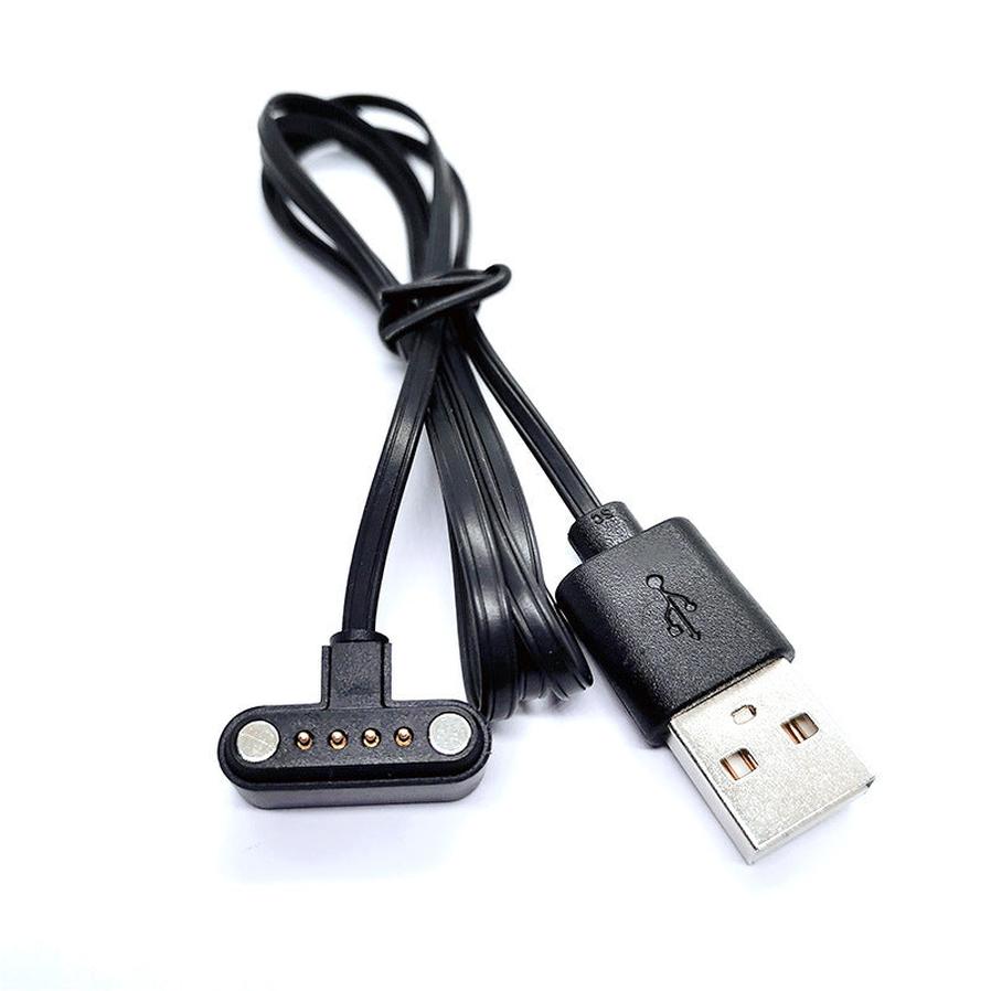 HKM-473427 Universal Magnetic Charging Cable for Smart Phone Watches - Practical Black Design