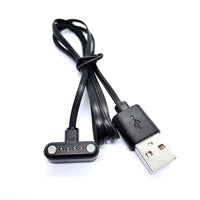HKM-473427 Universal Magnetic Charging Cable for Smart Phone Watches - Practical Black Design