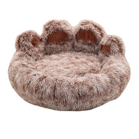 HKM-4735165 Stylish Two-Color Thickened Plush Pet Bed for Dogs, Available in Various Sizes