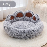 HKM-4735165 Stylish Two-Color Thickened Plush Pet Bed for Dogs, Available in Various Sizes