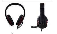 HKM-473555 Wired Gaming Headset with Adjustable Microphone and Soft PU Leather Earmuffs