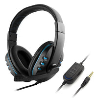 HKM-473555 Wired Gaming Headset with Adjustable Microphone and Soft PU Leather Earmuffs