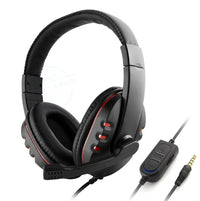 HKM-473555 Wired Gaming Headset with Adjustable Microphone and Soft PU Leather Earmuffs