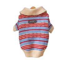 HKM-4735677 Warm Knitted Cat & Dog Striped Pullover for Cold Weather Fashion