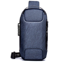 HKM-473619 Waterproof Oxford Cloth Men's Messenger Bag with Soft Handle and Multi-Dimensional Design