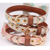 HKM-4737085 Adjustable PU Bow Collar for Pets - Size S, M, L Options Available