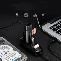 HKM-473747 USB 2.0 Extender Hub with 0.15m Multi-Function Cable and Four Interfaces