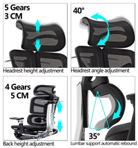 HKM-473811 Ergonomic Luxury Office Chair with Reclining Function and 7D Adjustable Armrests