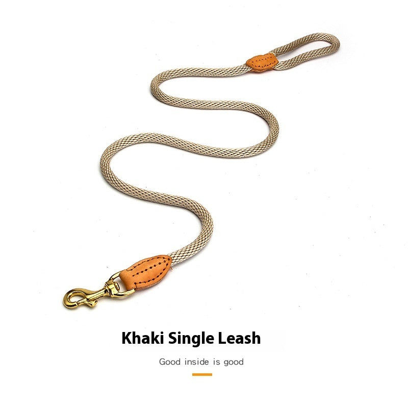 HKM-4740669 Dog Leash with Hand-Holding Rope for Small to Medium Dogs, Nylon Material, 130CM Long