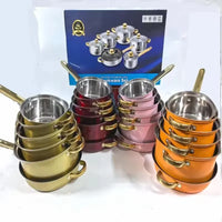 HKM-474067 12-Piece Stainless Steel Non-Stick Cookware Set with Gift Box