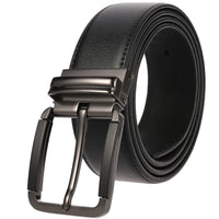 HKM-474067 Genuine Leather Casual Pin Buckle Belt for Men - Model LY35-3946-3